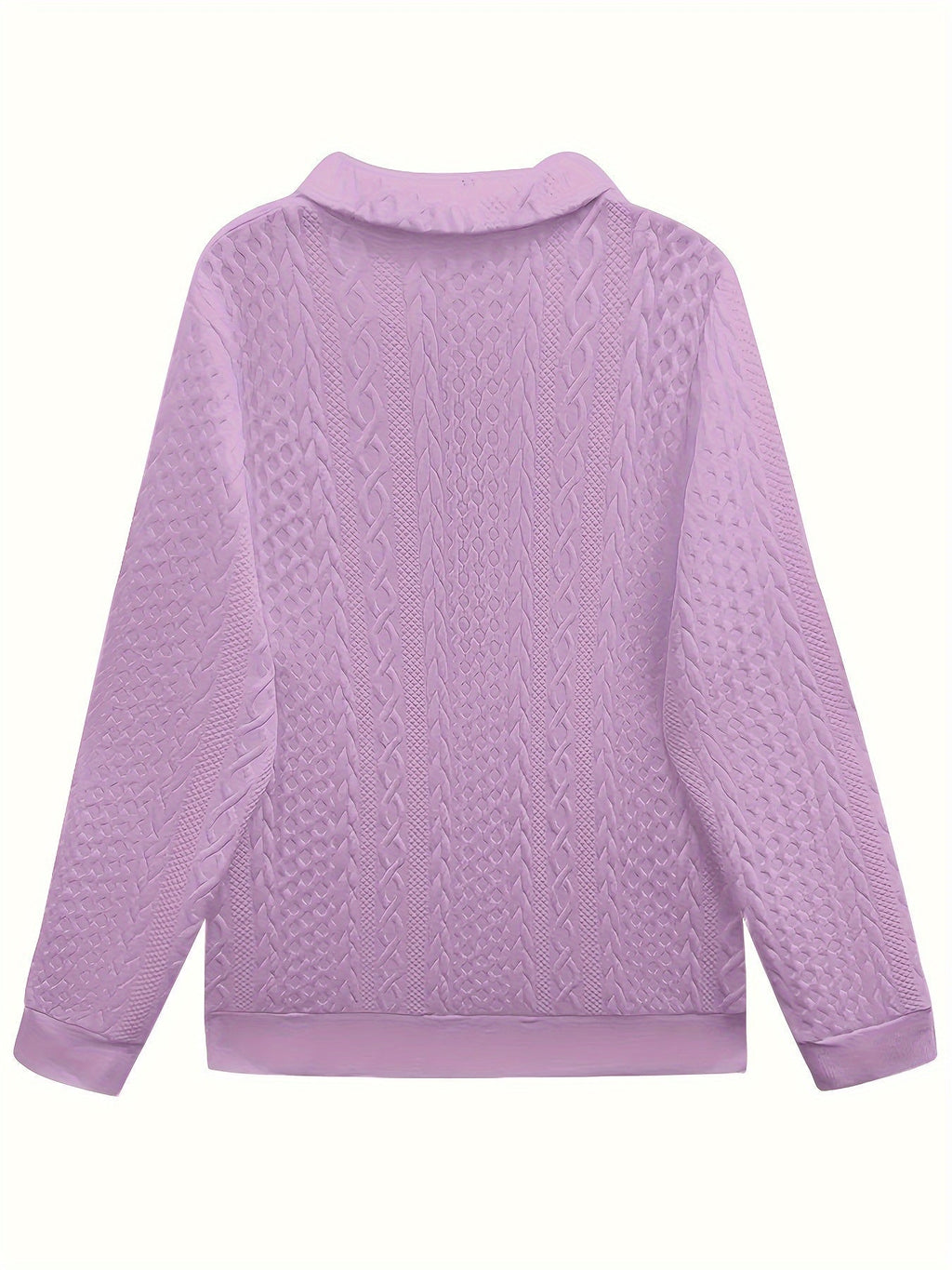 Elegant Long Sleeve Zipper Pocket Sweatshirt