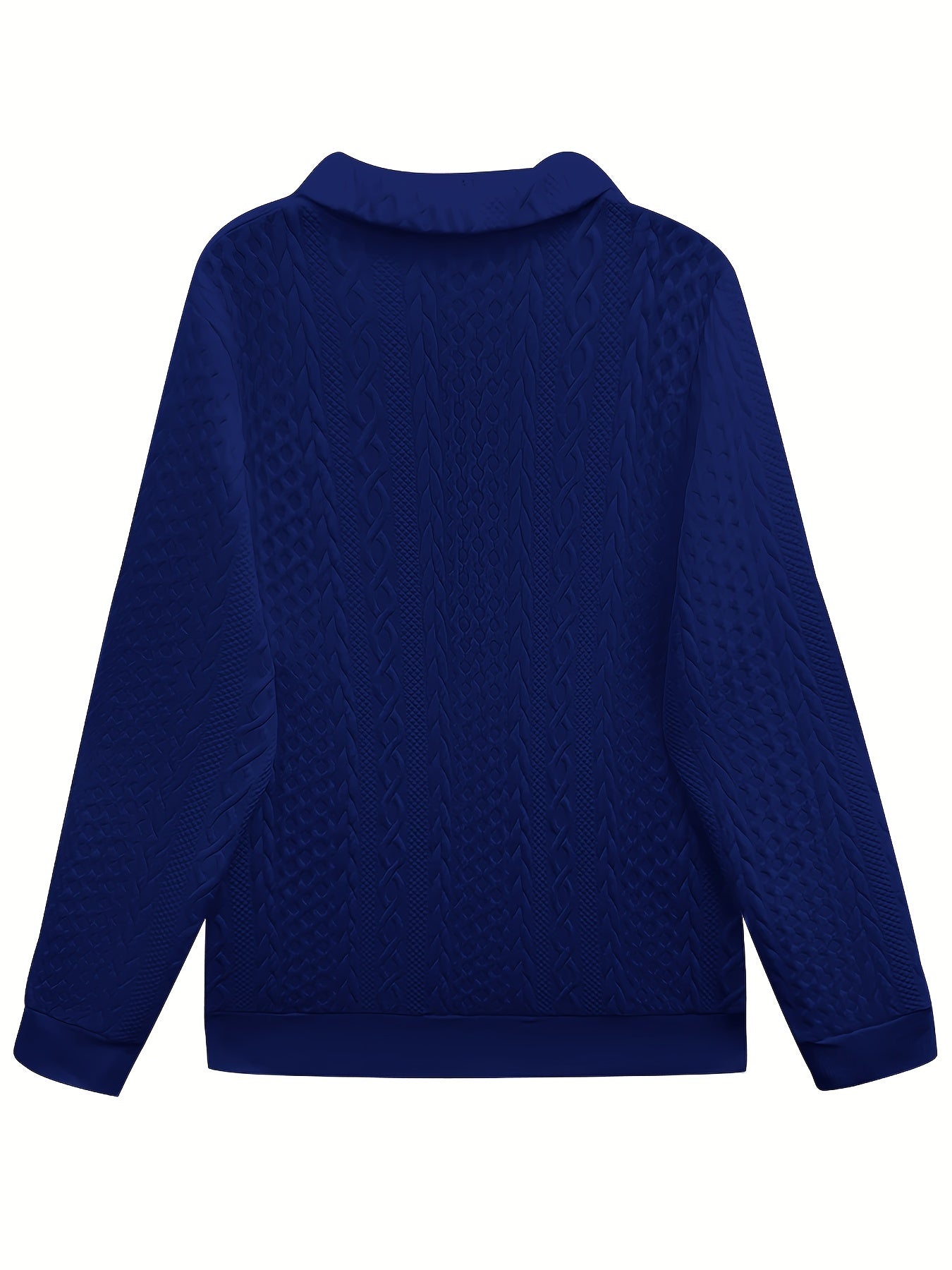 Elegant Long Sleeve Zipper Pocket Sweatshirt